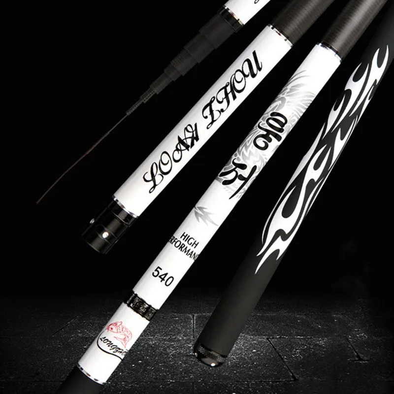 Супер светильник ручной удочки из твердого Углеродного Волокна Телескопическая