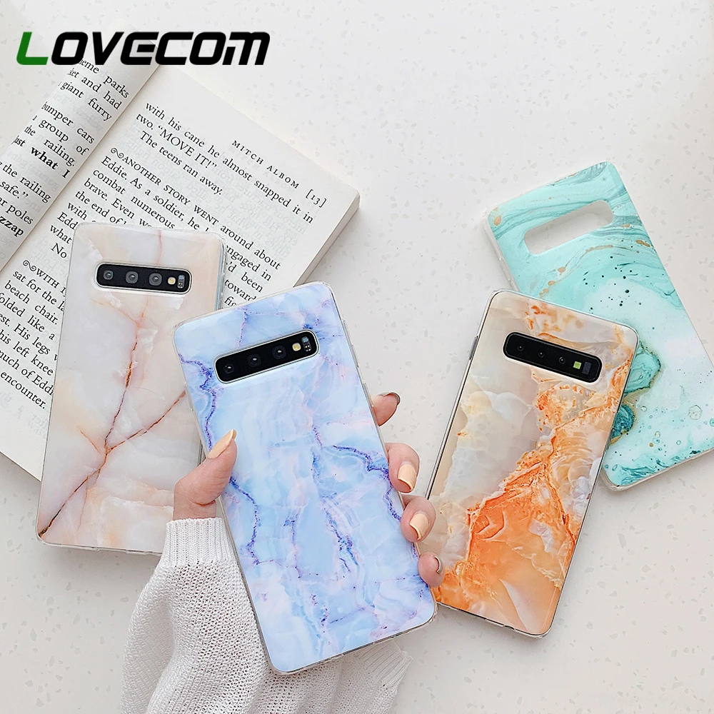 Чехол-накладка LOVECOM для Samsung A51 A50 Note 10 Pro S8 S9 S10 Plus мягкий чехол с полным покрытием