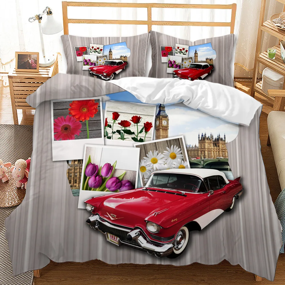 

Cars Motorcycle Fashion 3D Print Comforter Bedding Sets Queen Twin Single Size Duvet Cover Set Pillowcase Home Textile Luxury