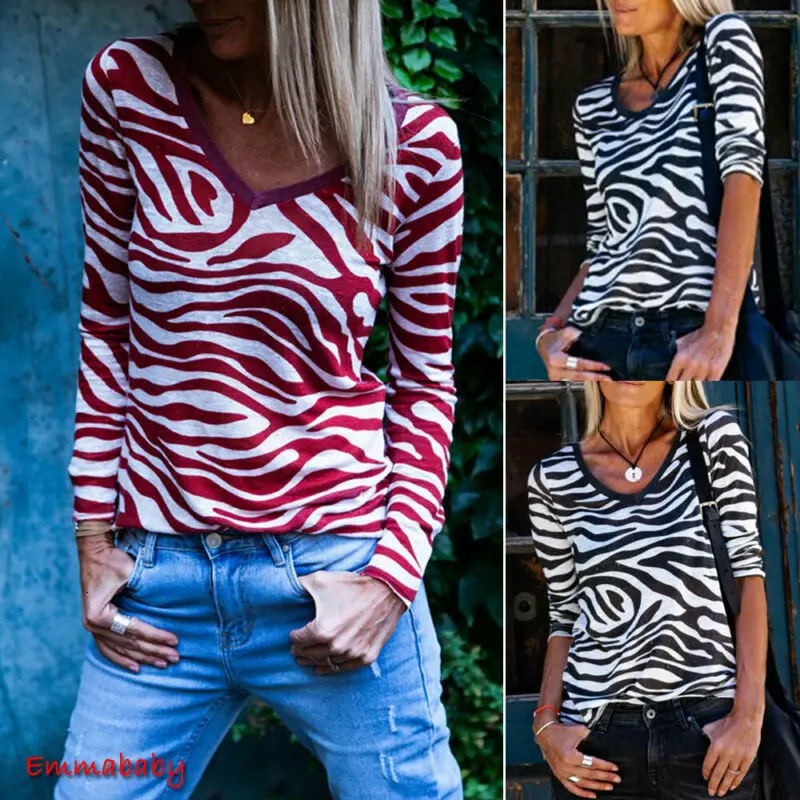 

Женская футболка в полоску, летний Женский Повседневный Топ, блузка с длинным рукавом и круглым вырезом, на пуговицах, осенний свитер с прин...
