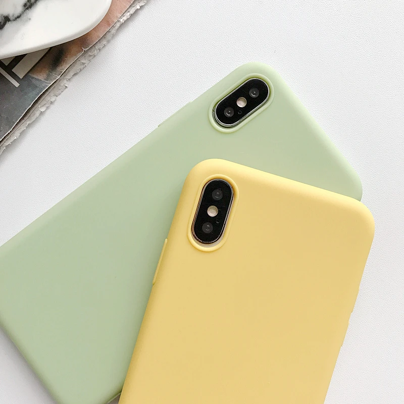 Карамельный цвет чехол для samsung Galaxy S6 S7 край S8 S9 плюс S10E J2 pro 2018 Note 5 9 10 A5 2017 A520 A510