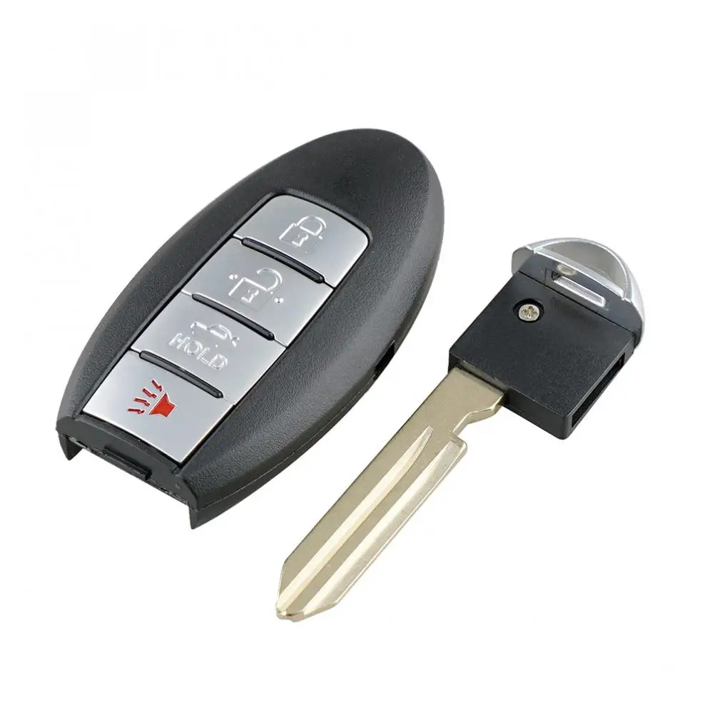 

1pcs Black Durable Plastic 315Mhz 4 Buttons Replacement Modified Remote Car Key KBRASTU15 Fit for Nissan 2003 2004 2005 2006