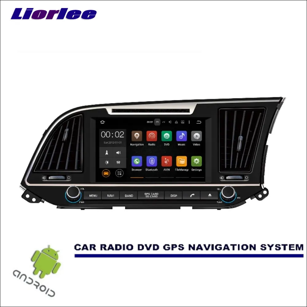 

Liorlee Wince/Android Автомобильная Мультимедийная навигация для Hyundai Avante/Elantra 2015-2017 RHD CD DVD GPS плеер Navi Radio Stereo