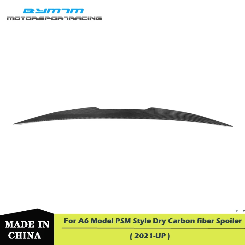 

Car exterior decoration PSM Style Excellent Dry Carbon fiber Spoiler For Audi A6 C8