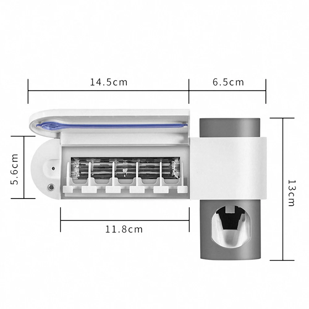 

Antibacteria Ultraviolet Tooth Brush Holder Sterilizer Automatic Toothpaste Dispenser Squeezer Kitchen Bathroom Accessories