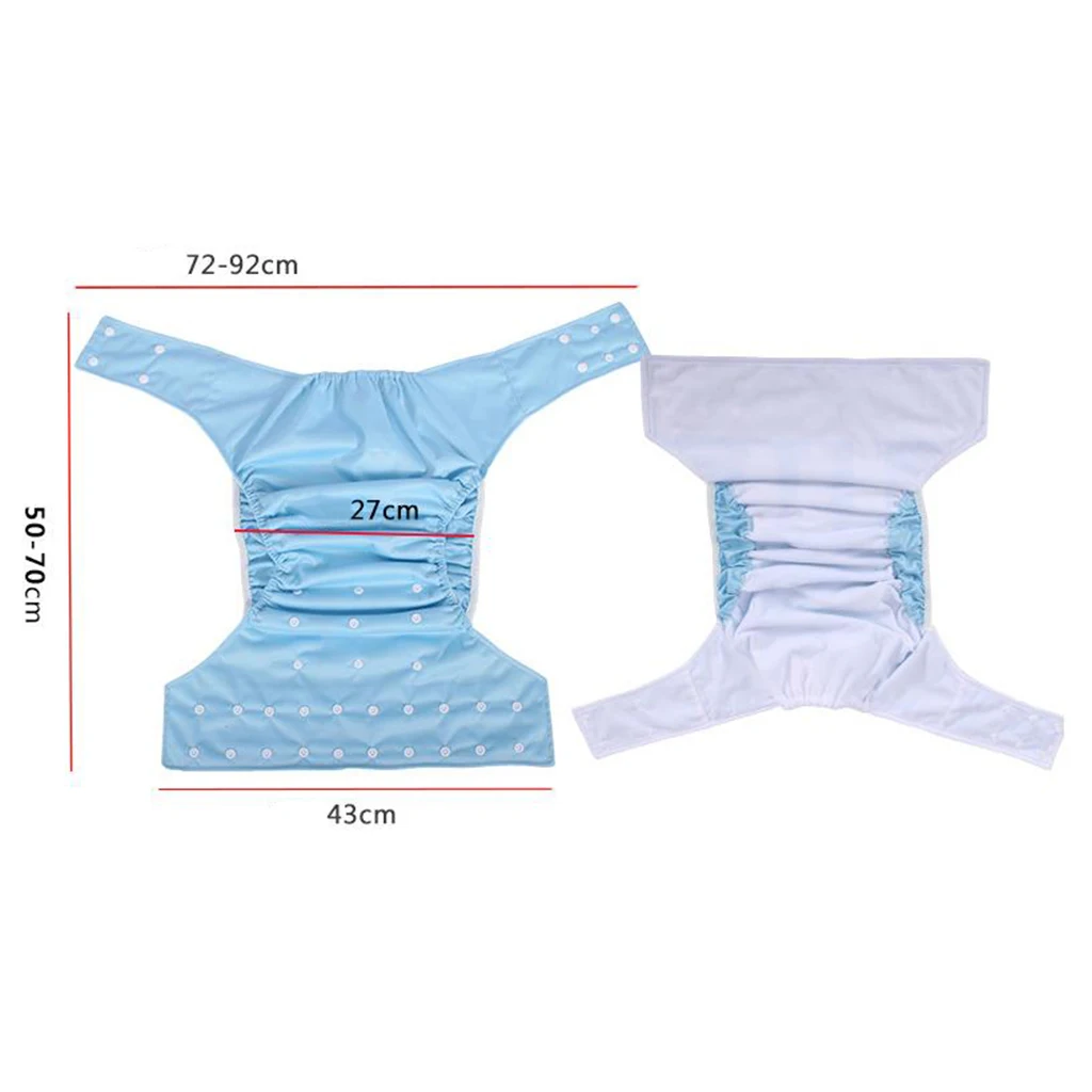 Adult Cloth Diaper Incontinence Pant Washable Leakfree for Elderly No Smell Reusable Adult Diaper Large Size Adjustable TPU Coat images - 6
