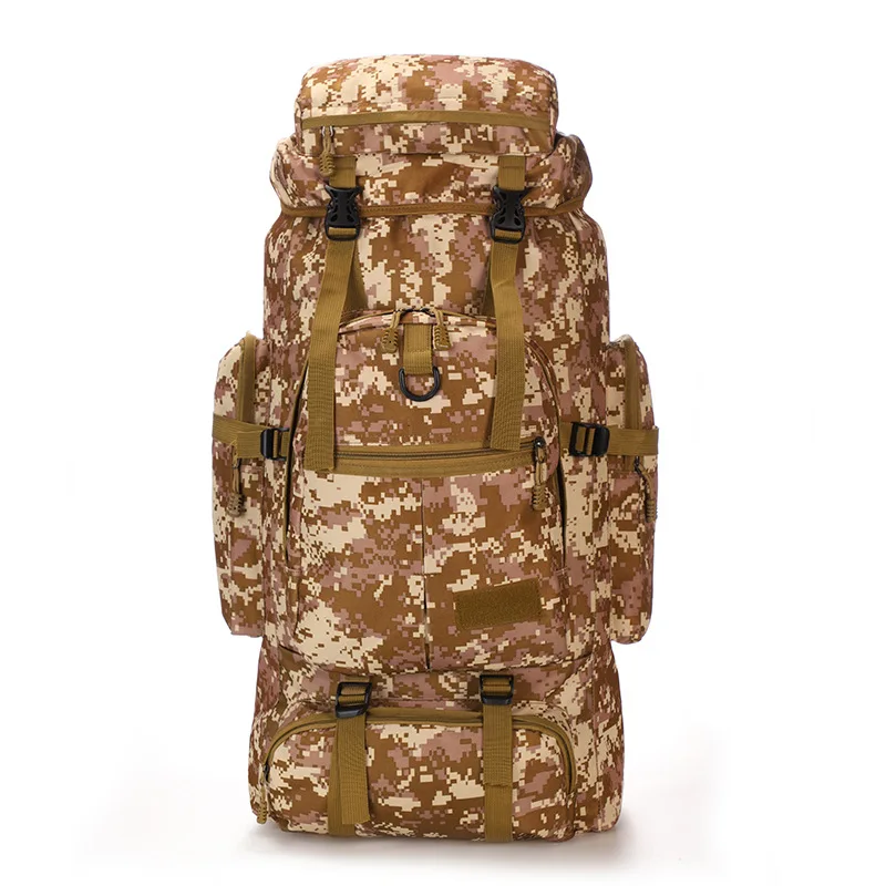 

75L Waterproof Climbing Backpack Tactical Military Bag Outdoor Camouflage Hiking Camping Mountaineering Sports Travel Backpacks