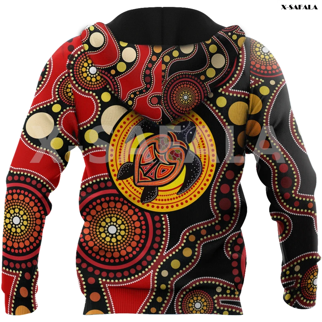 

Aboriginal_Turtle_Touch_the_Sun_Bedding_Set 3D Printed Hoodie Man Women Harajuku Outwear Zipper Pullover Sweatshirt Casual