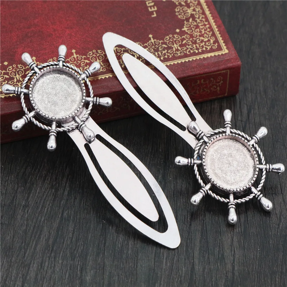 Новая мода 2 шт 18 мм Внутренний размер Античная бронзовая Посеребренная