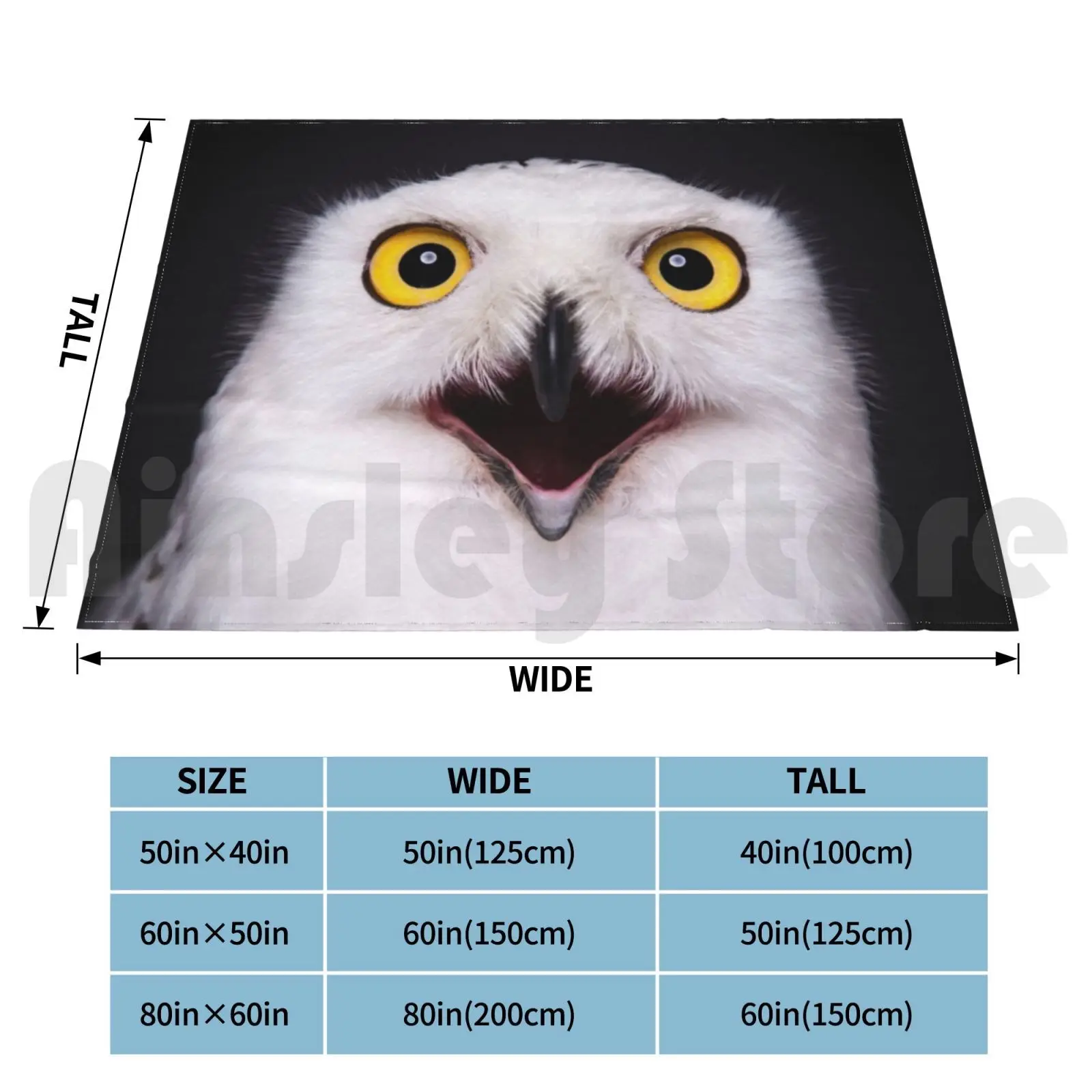 Красивая Снежная сова Strix Scandiaca одеяло с желтыми глазами супермягкая теплая