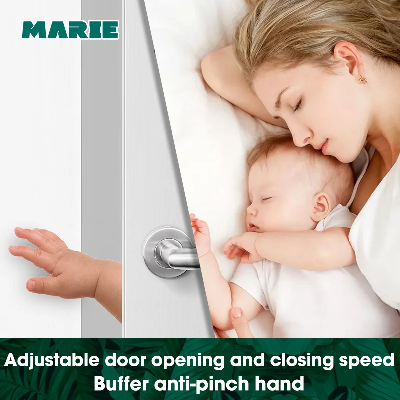 Серебряный гидравлический буферный дверной прибор для двери весом 25 45 кг защита