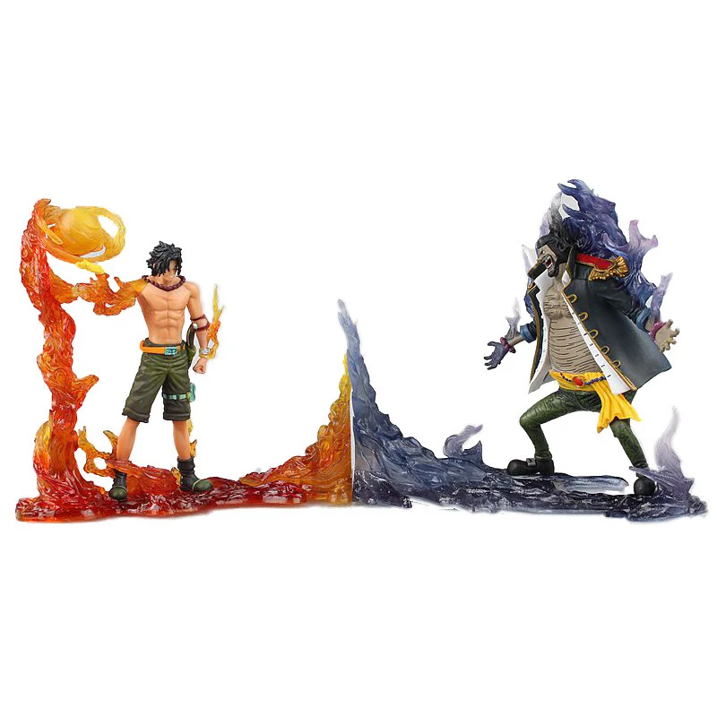 2 шт./лот одна штука DXF Portgas D Ace VS Marshall Научите фигурку завершающей Аниме ПВХ