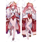 Game Genshin Impact Yae Miko Dakimakura обнимающая Подушка Чехол аниме Длинная Подушка Чехол