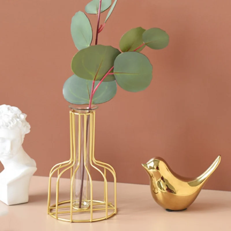 Креативная Золотая фигурка птицы Керамические Золотые фигурки птиц украшение