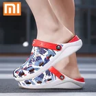 Сандалии Xiaomi мужские камуфляжные, повседневная обувь для сада и пляжа, тапки на платформе, клоги, для пар, летние тапки, размеры 36-45