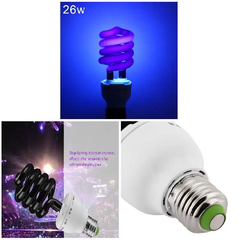 

Led Light 220v 36w 40w E27 Ultraviolet Uv Spiral Energy Saving Blacklight Lamp Aesthetic Room Decor Led Lamp Lampe Uv Resine