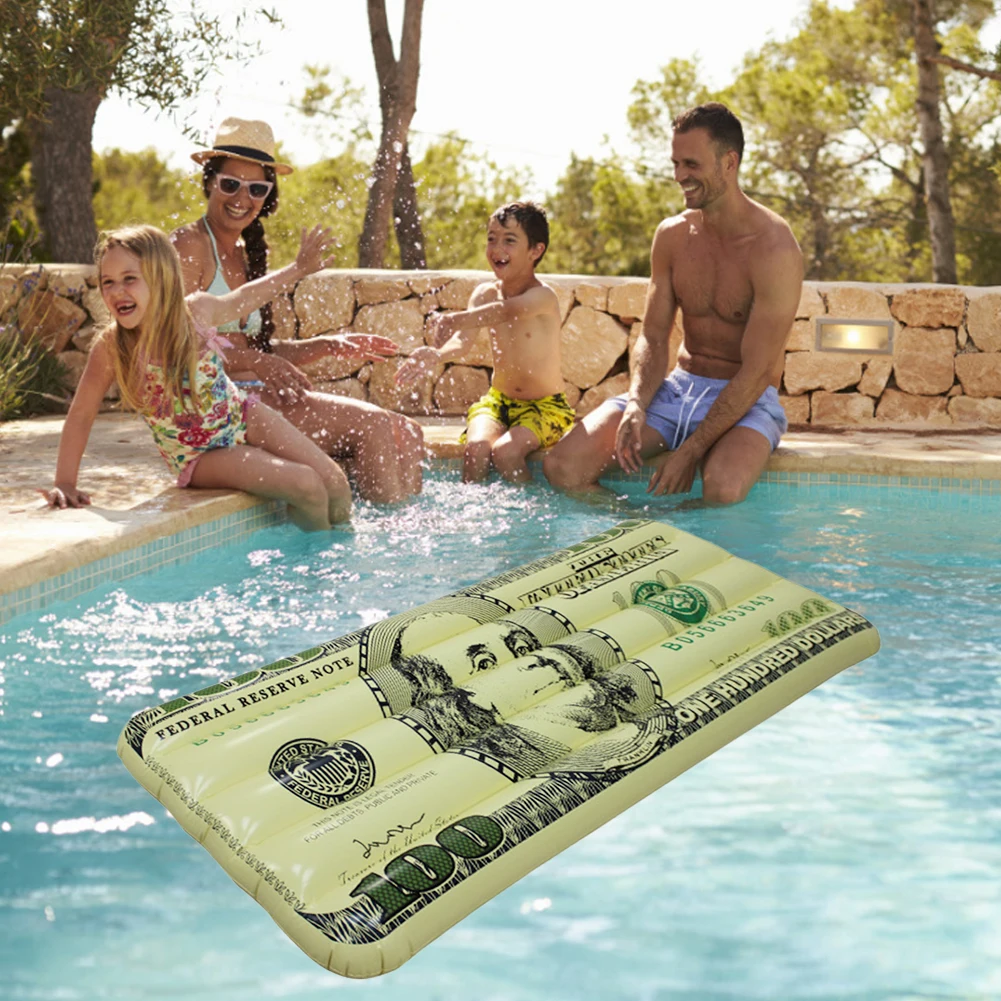 

Thickened Inflatable Pool Float Pvc Inflatable Pool Chair Dollar Appearance Multi-Purpose Pool Hammock Portable Water Hammock