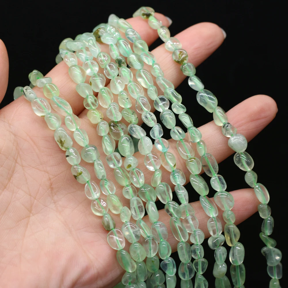 

Natural Green Prehnite Stone Beads for Women Girl Fashion Party Gifts Jewelry Making Bracelet Necklace Accessories Size 6-8mm