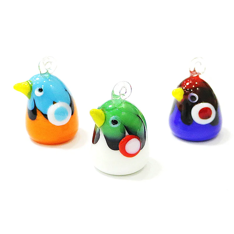 

Hanging Miniature Glass Hummingbird Figurine Japanese Style Lovely Abstract Bird Statue Pendant Easter Garden Decor Accessories