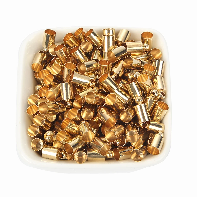 Концевые заглушки для ювелирных изделий сделай сам 100 шт. металлическая