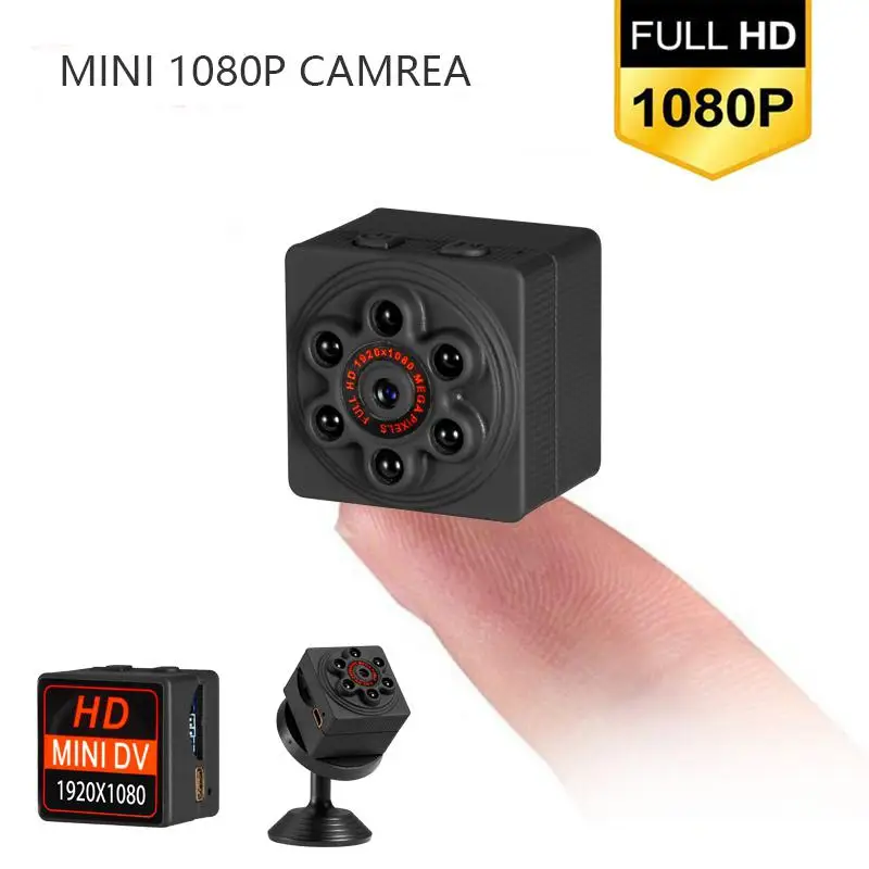 Мини спортивная видеокамера 360 градусов HD 1080P камера микро DVR инфракрасная