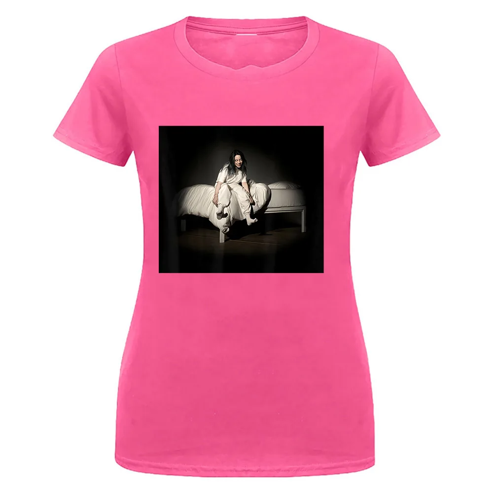 women pink Черная футболка Billie Eilish Sweet Dreams S 3Xl Подарочная футболка на день рождения - Цвет: women pink