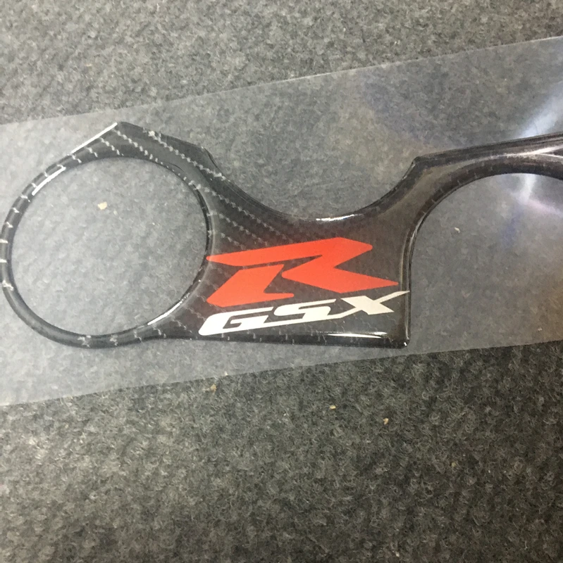 Carbon Fuel Tank Cap Sticker Pad Fork Triple Tree Upper Clamp Decal For SUZUKI GSXR 600 750 2006 2007 2008 2009 2010 2011 2012 | Автомобили