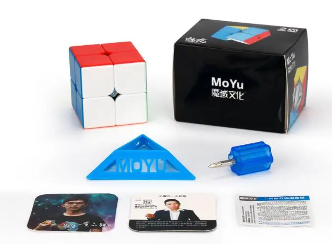 Кубик скорости Moyu Meilong 2x2 м магнитный скоростной кубик без наклеек MFJS MEILONG 2x2x2