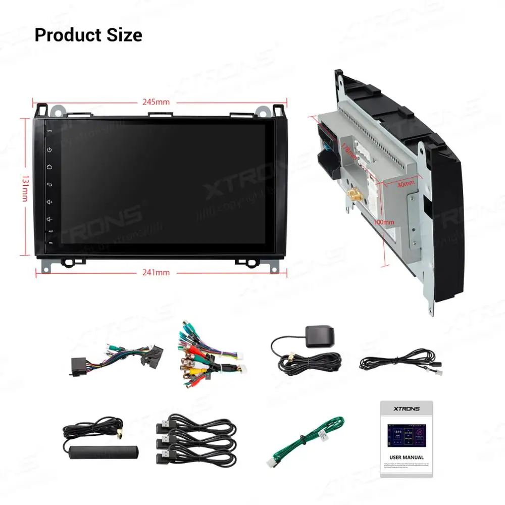 XTRONS Android 10 0 Qualcomm Bluetooth 5 автомобильный радиоплеер GPS для Mercedes Benz W245 W169 Viano Vito W639 Sprinter