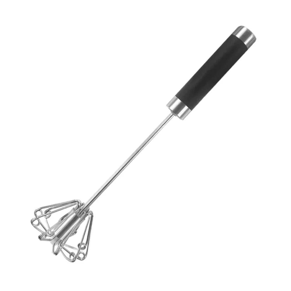 

Stainless Steel Semi-automatic Whisk Mixer Balloon Egg Milk Beater Cooking Tool Blending Stirring Hand Whisk Mixer Baking #763