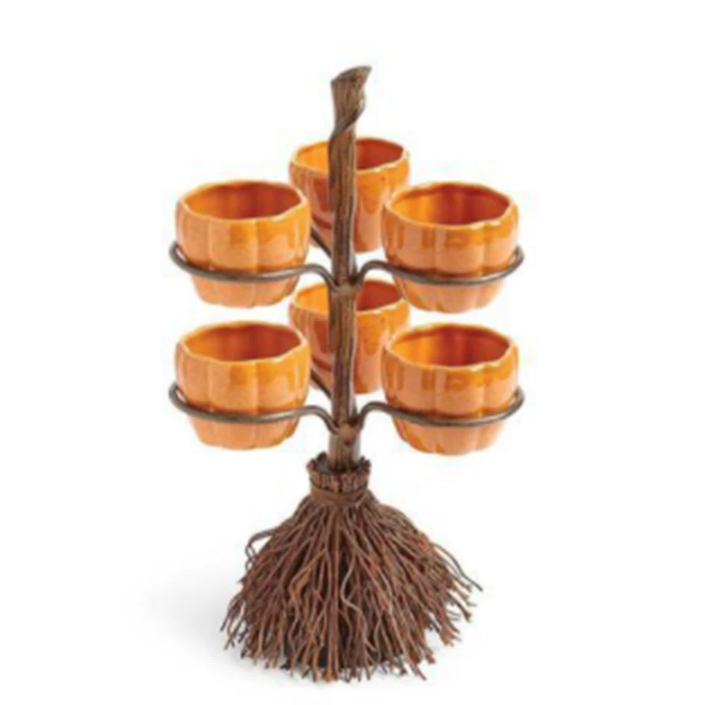 

Подставка для Хэллоуина в виде тыквы, чаши для закусок, креативная корзина для закусок, конфеты, идеально подходит для сервировки закусок, с...