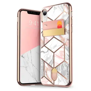 i blason for iphone xr case 6 1 inch cosmo wallet slim designer wallet card case back cover for iphone xr 2018 release free global shipping