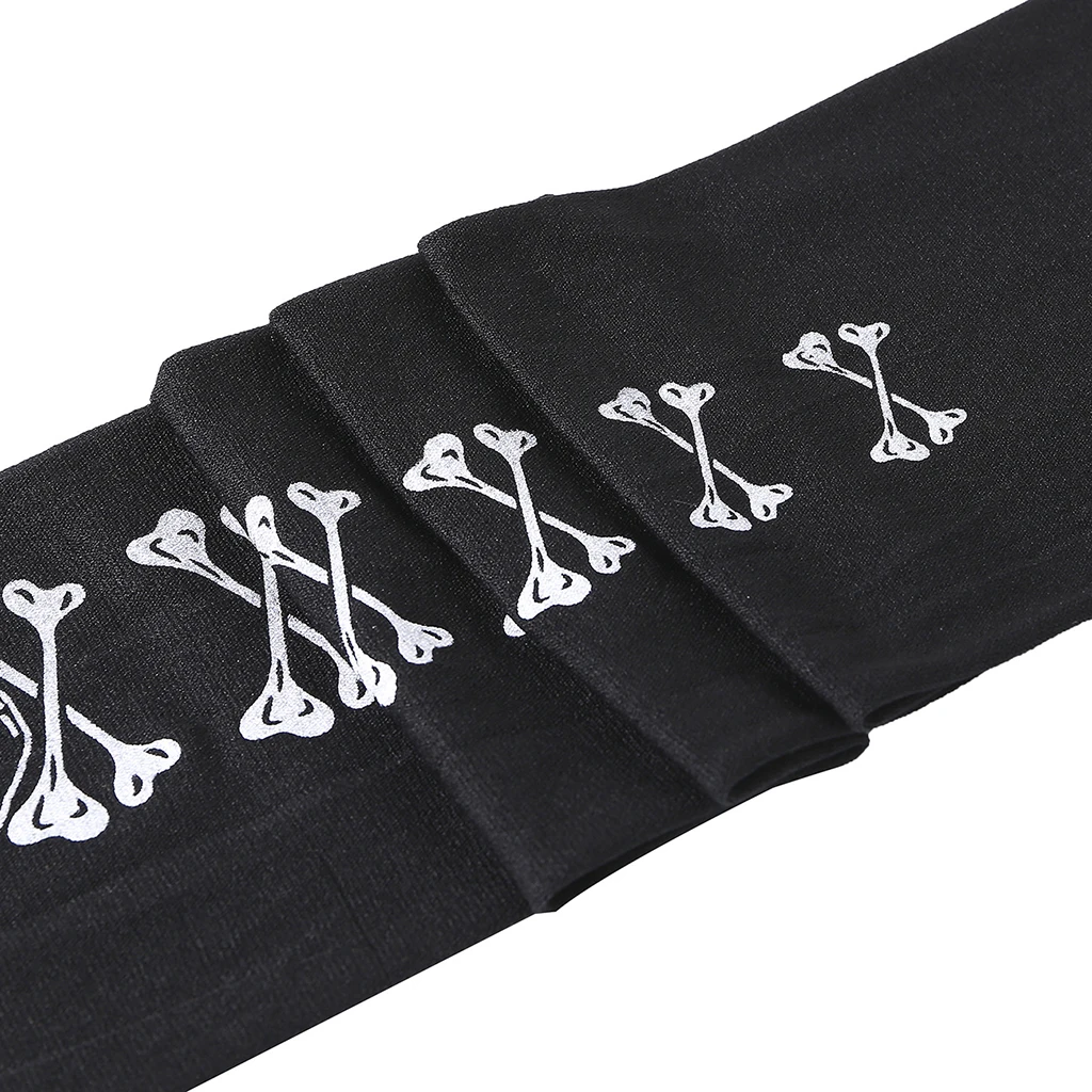 

Halloween Skull Head Print Over Knee Skeleton Socks Party Costumes Stockings for Women Halloween Costume Fancy Dress