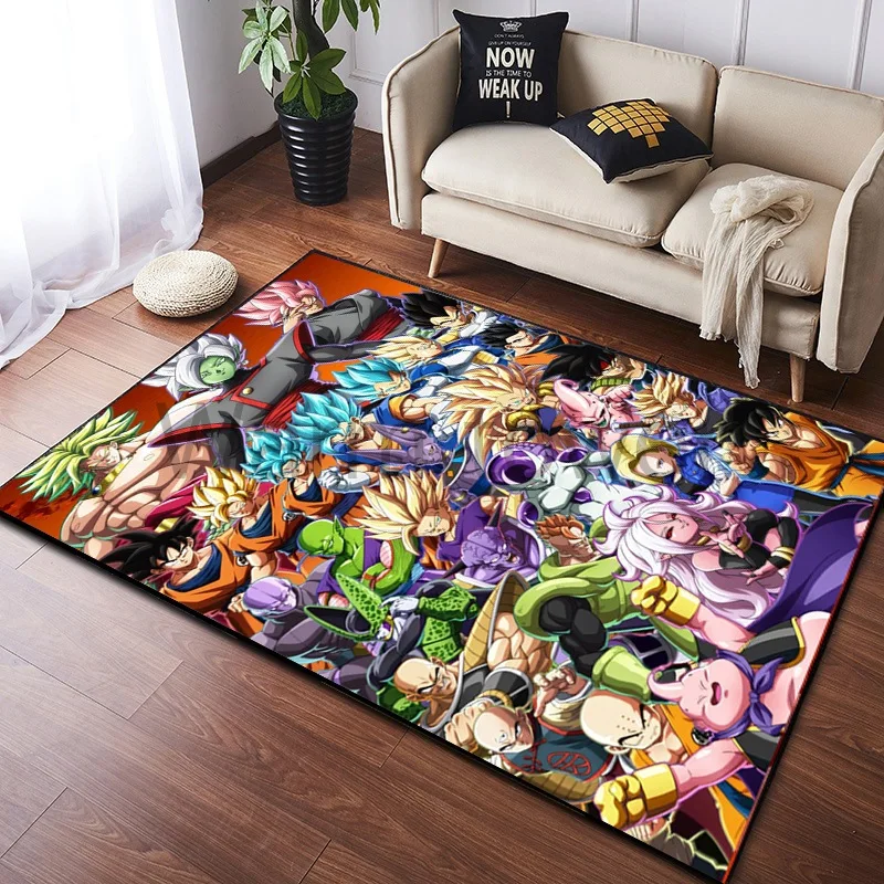 

Anime carpet home crystal velvet floor mat is suitable for living room bedroom children's room large size carpet bathroom mat do
