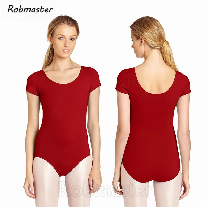 Женское черное красное зеленое белое трико с короткими рукавами балетная одежда