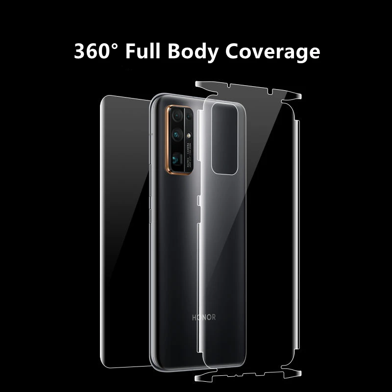 100pcs 360°Full Body Hydrogel Film For Honor 50 SE/30Pro/V40 Mobile Phone Screen Protector TPU HD Protective Not Glass | Мобильные