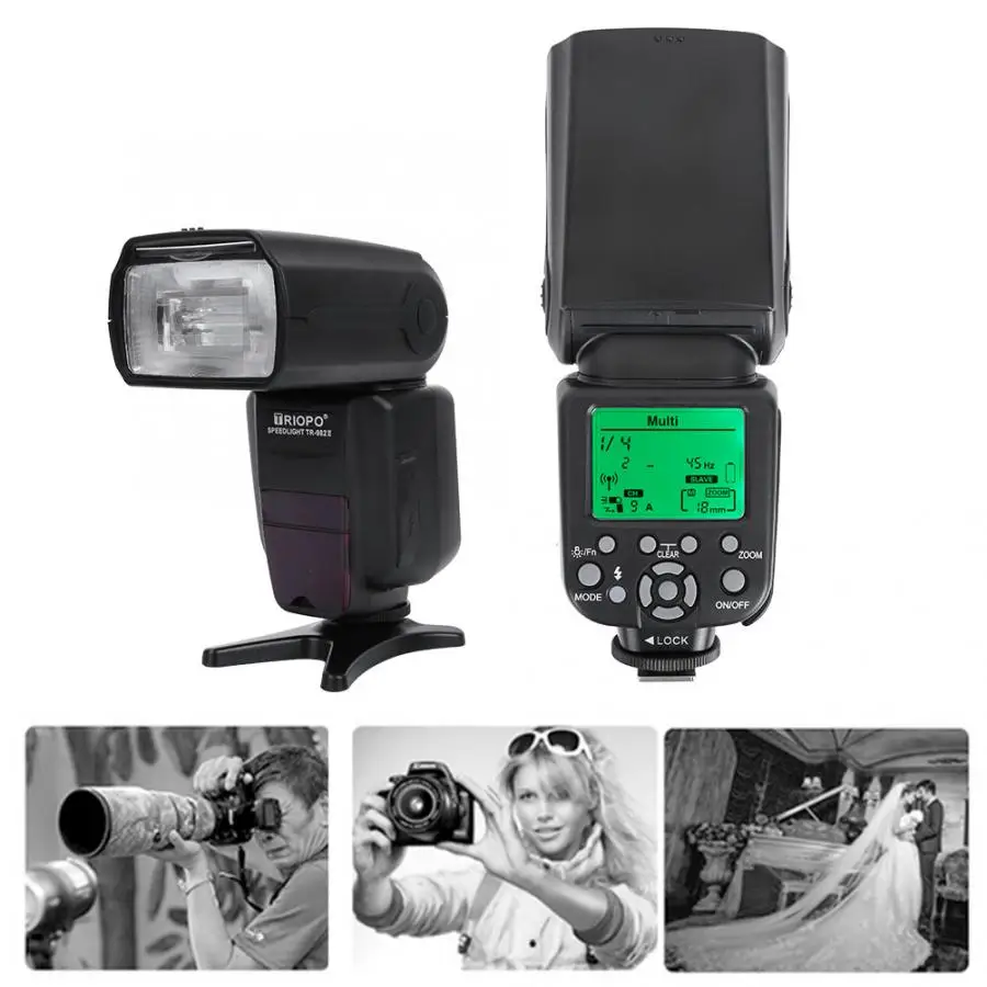 TRIOPO TR-982III/C 2 4G TTL 1/8000 Беспроводная вспышка Master Slave Speedlite для Canon SLR Camera прасветильник