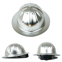aluminum alloy safety helmet full brim hard hat lightweight high strength for construction railway metallurgy mine work cap