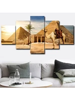 5d diy diamond embroidery desert camels egypt cairo painting full drill craft cross stitch kit home decors new year gift 5 piece