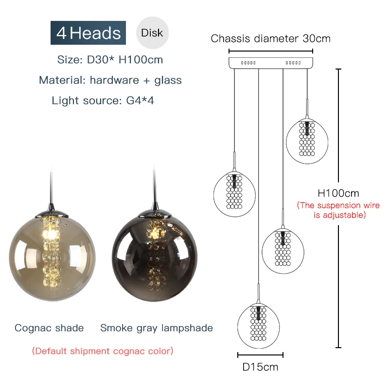 4 heads Высокая вилла Entryway Orb стеклянные лестницы Висячие спиральные длинные лампы Современные хрустальные бусины лестница люстра для дома - Цвет корпуса: 4 heads