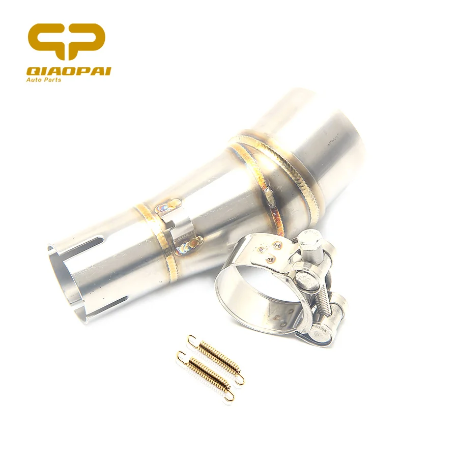 

Motorcycle Exhaust Slip on Muffler Middle Tube Link pipe Z250 Exhaust Adapters Connection Pipe For Kawasaki Z250 Z 250 Z300