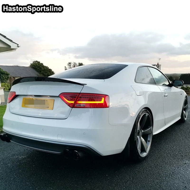 Для Audi S5 2Door HK Style спойлер для заднего багажника из углеродного волокна