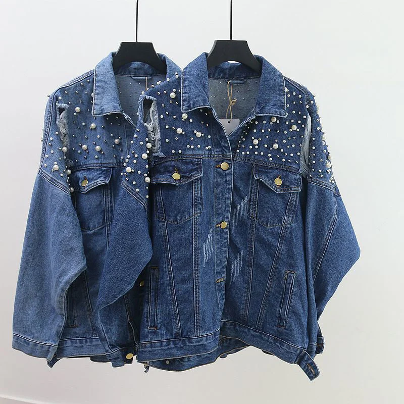 Женская джинсовая куртка в ковбойском стиле повседневная Весенняя с длинным