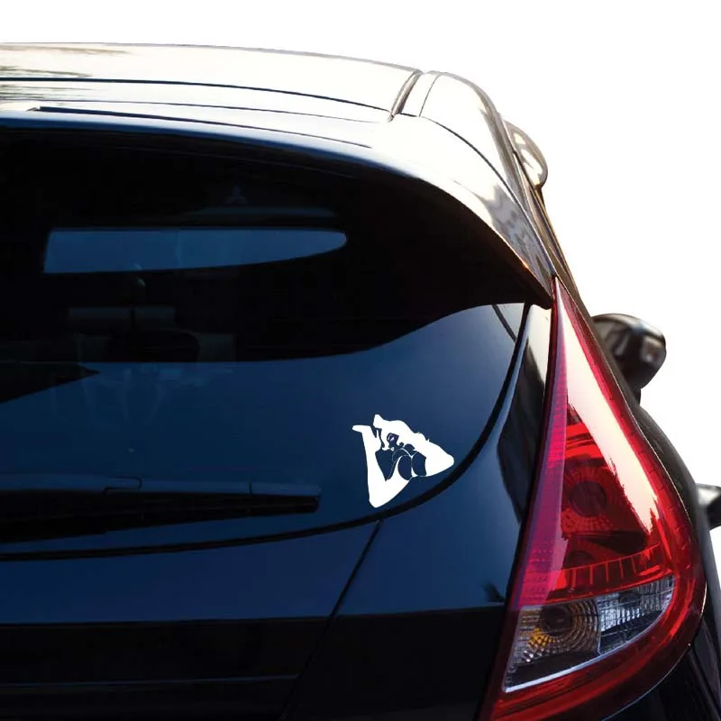 

Car Sticker Motorcycle Sticker Bold Sexy Charming Girl PVC Waterproof Sunscreen Decal Black/Silver 14.2* 12.7cm