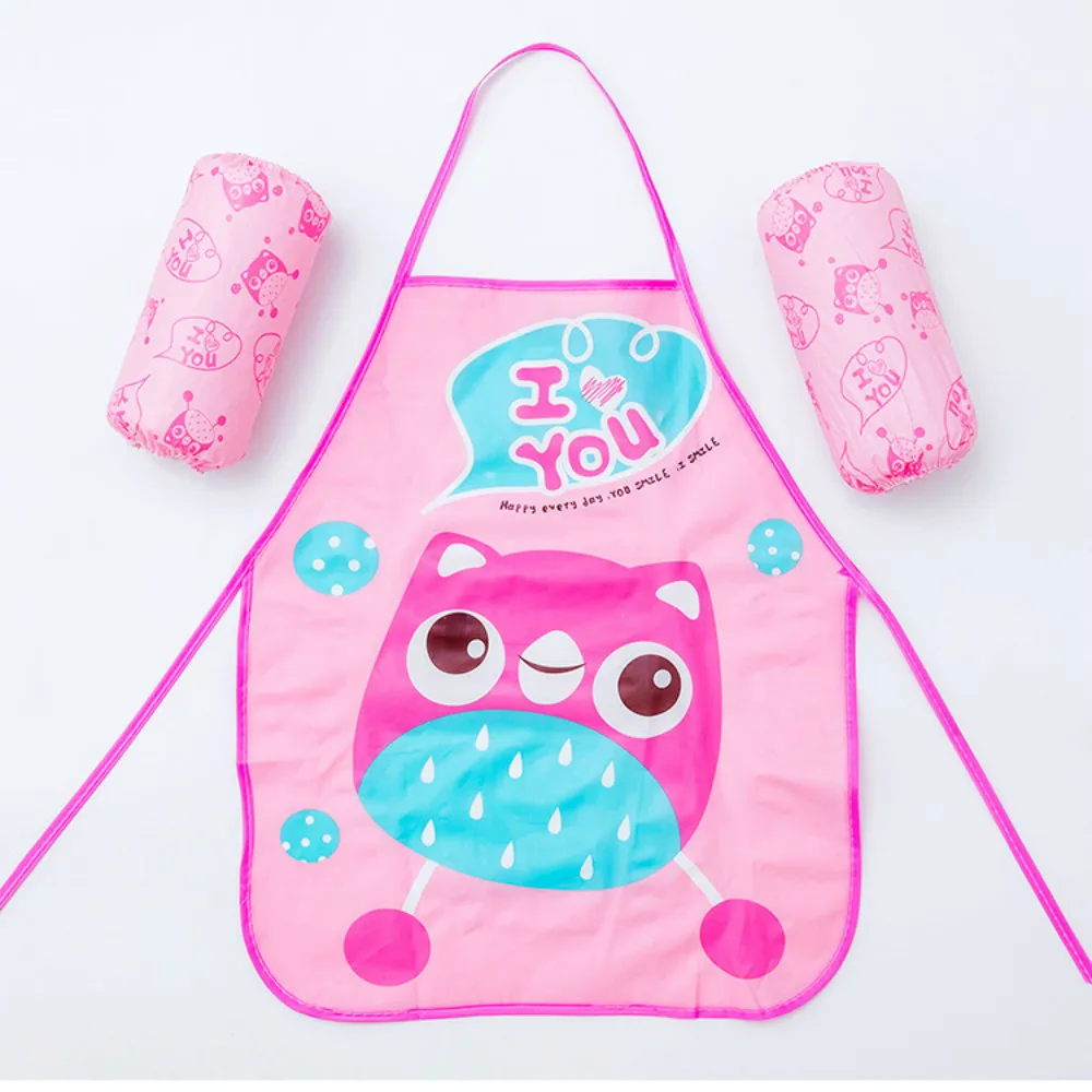 Домашний повседневный фартук для уборки милый мультяшный водонепроницаемый без