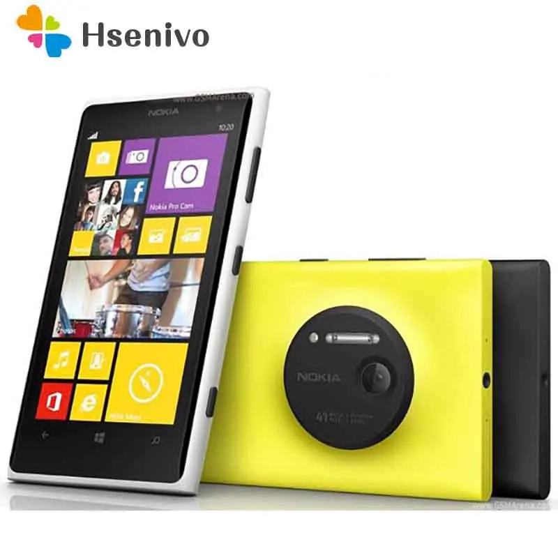 Восстановленный Nokia lumia 1020 оригинальный Lumia мобильный телефон 2 RAM 32 ROM 41MP GPS 4 5