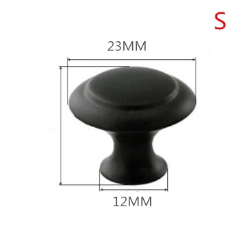 23mm Black "~ 20" ручка из нержавеющей стали Диаметр 10 мм Т-образная прямая ручка ручки для дверца кухонного шкафа ящика Мебельная фурнитура - Цвет: 23mm Black