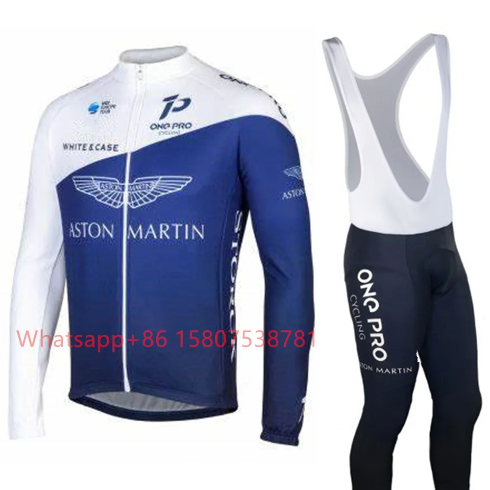 Зима с длинным рукавом 2020 One Pro Aston Martin Велоспорт Джерси командный комбинезон