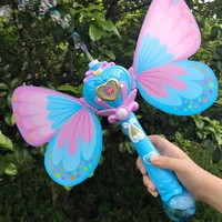butterfly bubble gun water girl magic wand electric power bubble machine automatic soap light music kids outdoor toys