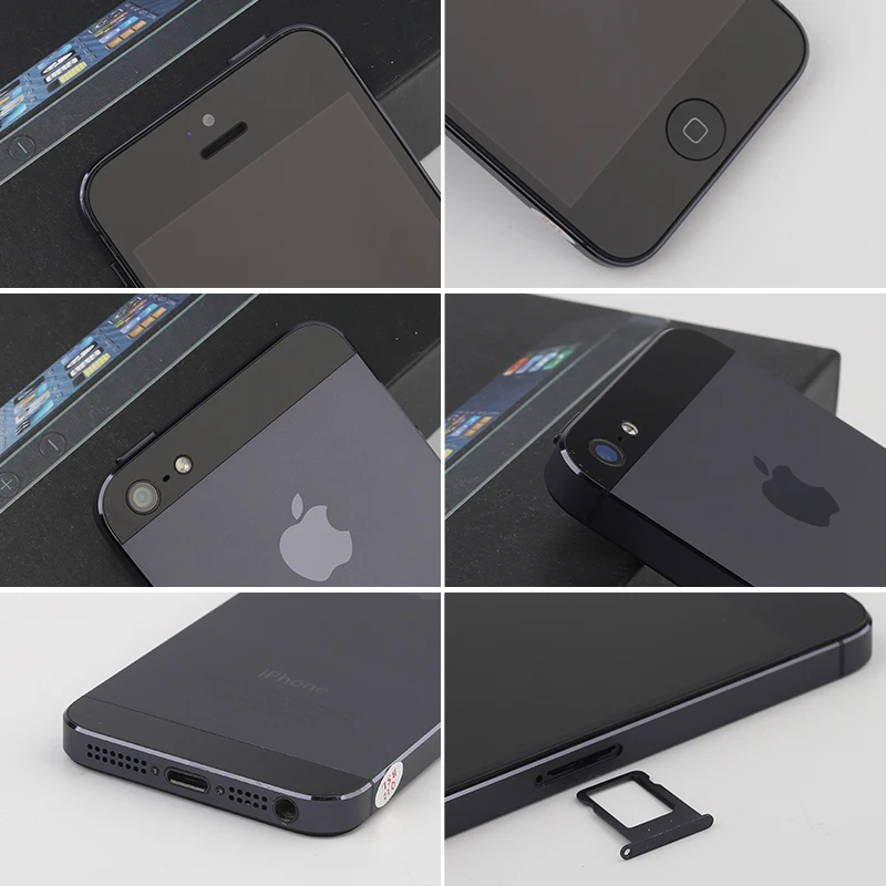 Смартфон iPhone 5 разблокированный мобильный телефон 16 ГБ/32 ГБ/64 Гб ПЗУ IOS экран 4 0